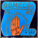 Third Finger Left Hand motorcycle rally badge from Stephen North