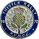 Thistle motorcycle rally badge from Bill Lees