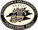 Thunderbird motorcycle rally badge from Jean-Francois Helias
