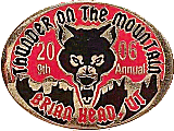 Thunder On The Mountain motorcycle rally badge from Jean-Francois Helias