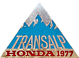 Transalp motorcycle race badge from Jean-Francois Helias