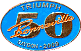 Triumph Bonneville motorcycle club badge from Jean-Francois Helias