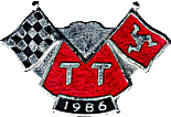 TT motorcycle race badge from Jeff Laroche