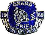 Ulster GP motorcycle race badge from Jean-Francois Helias