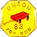 UMRON Toy Run motorcycle run badge from Jean-Francois Helias