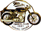 Velocette OC Spring Opener  motorcycle rally badge from Jean-Francois Helias
