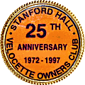 Velocette OC Stanford Hall motorcycle rally badge from Jean-Francois Helias