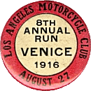 Venice motorcycle run badge from Jean-Francois Helias
