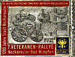 Veteranen Bad Wimpfen motorcycle rally badge from Jean-Francois Helias