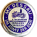 Veteranen Dessau motorcycle rally badge from Jean-Francois Helias