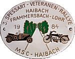 Veteranen Haibach motorcycle rally badge from Jean-Francois Helias