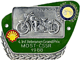 Veteranen Most CSSR motorcycle rally badge from Jean-Francois Helias