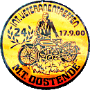 Veteranen Oostende motorcycle rally badge from Jean-Francois Helias