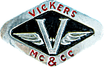 Vickers MC&CC motorcycle club badge from Jean-Francois Helias