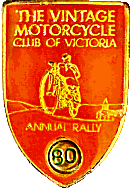 VMCC Victoria Annual motorcycle rally badge from Jean-Francois Helias