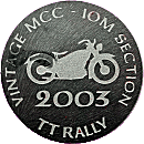 VMCC TT motorcycle rally badge from Jean-Francois Helias
