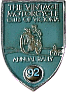 VMCC Victoria Annual motorcycle rally badge from Jean-Francois Helias