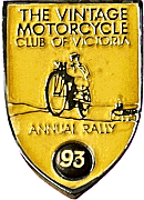 VMCC Victoria Annual motorcycle rally badge from Jean-Francois Helias