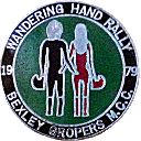 Wandering Hand motorcycle rally badge from Jean-Francois Helias