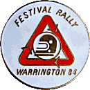 Festival motorcycle rally badge from Jean-Francois Helias