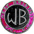 West Bristol MCC&CC motorcycle club badge from Jean-Francois Helias