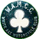 White Ace MCC motorcycle club badge from Jean-Francois Helias