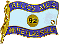 White Flag motorcycle rally badge from Jean-Francois Helias