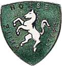 White Horse motorcycle rally badge from Les Hobbs