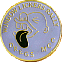 Window Lickers motorcycle rally badge