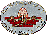Winter Mayflower motorcycle rally badge