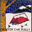 Winter Oak motorcycle rally badge from Lone Wolf