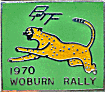 Woburn motorcycle rally badge from Ben Crossley