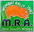 Wombat motorcycle rally badge from Jean-Francois Helias