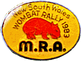 Wombat motorcycle rally badge from Jean-Francois Helias