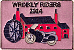 Wrinkly Riders motorcycle rally badge from Tony Smith