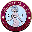 XXXRated motorcycle rally badge from Jean-Francois Helias