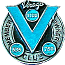 Yamaha Virago OC motorcycle club badge from Jean-Francois Helias