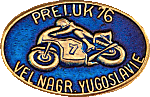Yugoslavia GP motorcycle race badge from Jean-Francois Helias