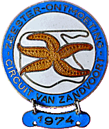 Starfish motorcycle rally badge from Jean-Francois Helias