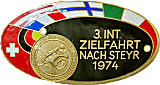 Zielfahrt nach Steyr motorcycle rally badge from Jean-Francois Helias