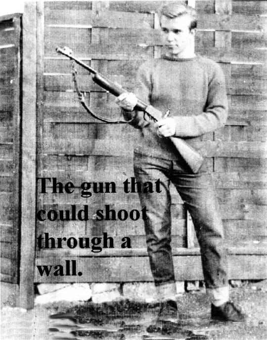 The gun that could shoot through a wall