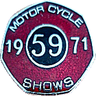 59 MC motorcycle show badge from Jean-Francois Helias