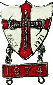 Anniversary motorcycle rally badge from Jean-Francois Helias