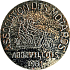Abbeville motorcycle rally badge from Jean-Francois Helias