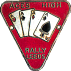 Aces High motorcycle rally badge from Russ Shand