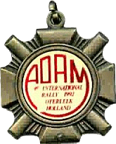 Adam motorcycle rally badge from Ted Trett