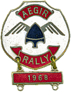 Aegir motorcycle rally badge from Ben Crossley