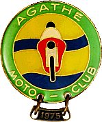 Agde motorcycle rally badge from Jean-Francois Helias