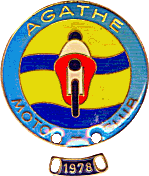 Agde motorcycle rally badge from Patrick Servanton