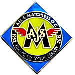 AJS Matchless motorcycle club badge from Jean-Francois Helias